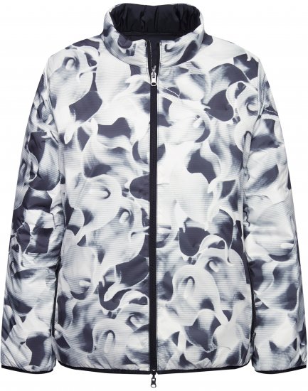 Ulla Popken HYPRAR Reversible Printed Jacket Black - Chaquetas - 