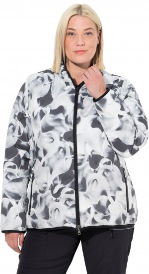 Ulla Popken HYPRAR Reversible Printed Jacket Black - Chaquetas - 