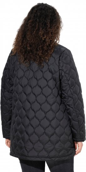Ulla Popken HYPRAR Water-Repellent Quilted Jacket Black - Chaquetas - 