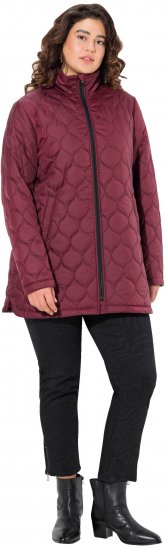 Ulla Popken HYPRAR Water-Repellent Quilted Jacket Wine Red - Chaquetas - 