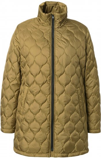 Ulla Popken HYPRAR Water-Repellent Quilted Jacket Dark Mustard Yellow - Chaquetas - 