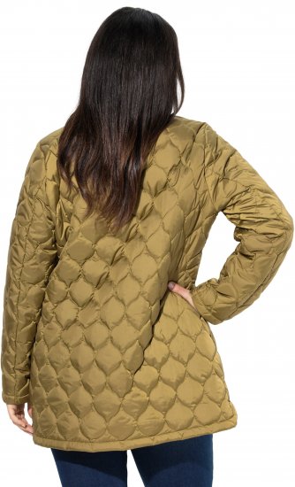 Ulla Popken HYPRAR Water-Repellent Quilted Jacket Dark Mustard Yellow - Chaquetas - 