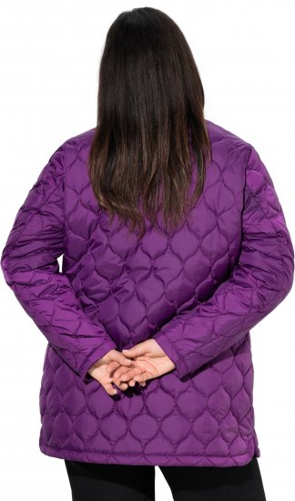 Ulla Popken HYPRAR Water-Repellent Quilted Jacket Plum - Chaquetas - 
