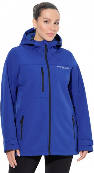 Ulla Popken HYPRAR Softshell Fleece Lined Jacket Capri Blue - Chaquetas - 