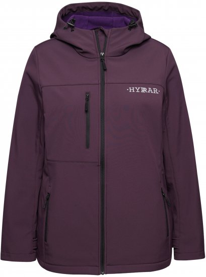Ulla Popken HYPRAR Softshell Fleece Lined Jacket Dark Blackberry - Cinturones de mujer - 