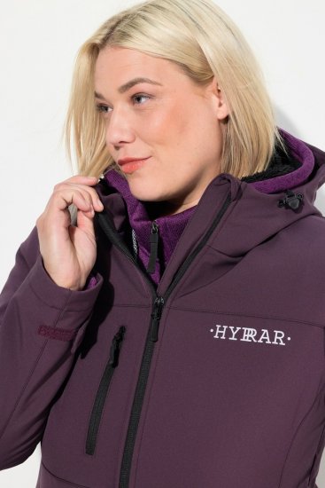 Ulla Popken HYPRAR Softshell Fleece Lined Jacket Dark Blackberry - Cinturones de mujer - Cinturones de 95 a 155 cm