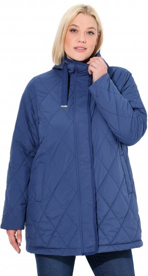 Ulla Popken HYPRAR Quilted Water-Repellent Jacket Medium Blue - Chaquetas - 