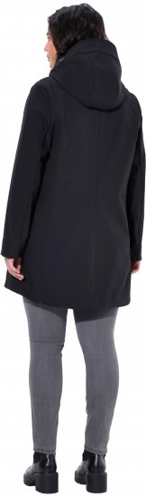 Ulla Popken HYPRAR Water Repellent Softshell Jacket Black - Chaquetas - 