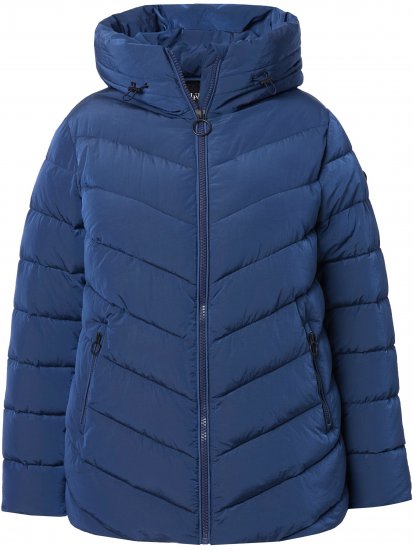 Ulla Popken HYPRAR Quilted Puffer Jacket Navy - Chaquetas - 