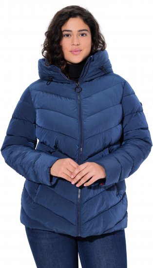 Ulla Popken HYPRAR Quilted Puffer Jacket Navy - Chaquetas - 