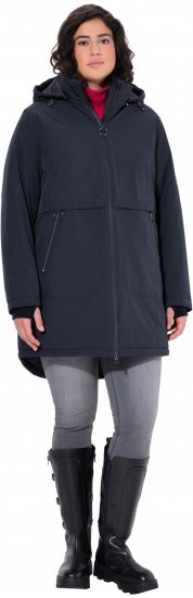 Ulla Popken HYPRAR Waterproof Windproof Breathable Jacket Black - Chaquetas - 