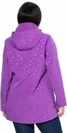 Ulla Popken HYPRAR Star Print Softshell Jacket Purple - Chaquetas - 