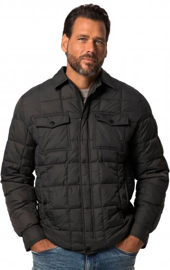 JP1880 Quilted Shirt Collar Jacket TALL Anthracite - TALL chaquetas - 
