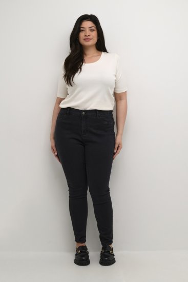 Kaffe Curve Laurina Vaqueros Denim negro lavado - Vaqueros & Pantalones de Mujer Tallas Grandes – Plus Size - 