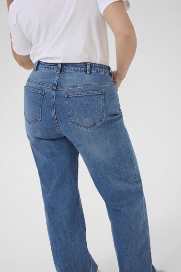 Kaffe Curve Leoana Vaqueros anchos largos Azul vintage - Vaqueros & Pantalones de Mujer Tallas Grandes – Plus Size - 