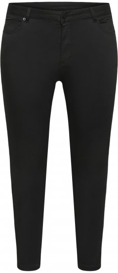 Kaffe Curve Dina Vaqueros slim de largo cropped Negro - Vaqueros & Pantalones de Mujer Tallas Grandes – Plus Size - 