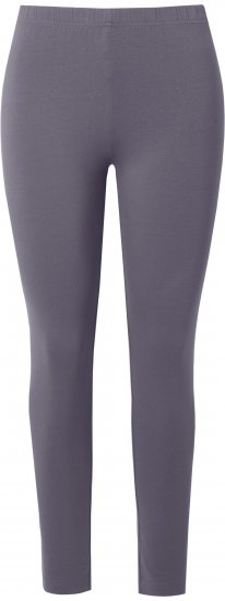 Ulla Popken Basic Stretch Knit Ankle Length Leggings Dark Grey - Vaqueros & Pantalones de Mujer Tallas Grandes – Plus Size - 