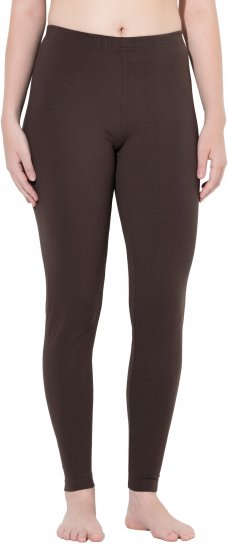Ulla Popken Basic Stretch Knit Ankle Length Leggings Pine Brown - Vaqueros & Pantalones de Mujer Tallas Grandes – Plus Size - 