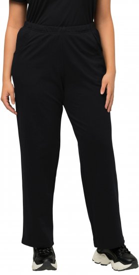Ulla Popken Pull On Knit Straight Leg Pocket Pants Black - ROPA DE MUJER 40-66 - 