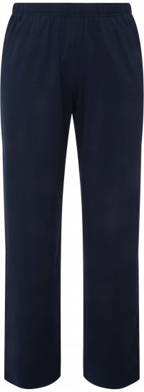 Ulla Popken Bootcut Elastic Waist Cotton French Terry Sport Pants Night Blue - Vaqueros & Pantalones de Mujer Tallas Grandes – Plus Size - 