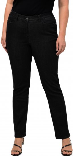 Ulla Popken Sammy Fit Slim Leg Stretch Jeans Black - Vaqueros & Pantalones de Mujer Tallas Grandes – Plus Size - 
