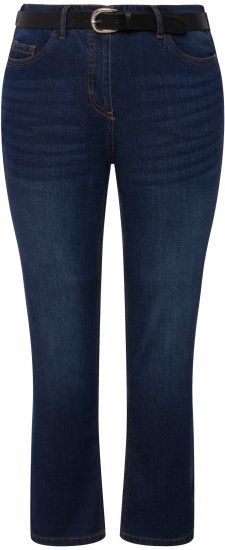 Ulla Popken Sammy Fit Slim Leg Stretch Jeans Blue Denim - Vaqueros & Pantalones de Mujer Tallas Grandes – Plus Size - 