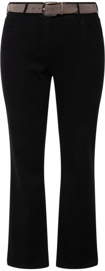 Ulla Popken Straight Leg Mandy Fit Stretch Jeans Black - Vaqueros & Pantalones de Mujer Tallas Grandes – Plus Size - 