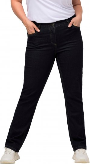 Ulla Popken Straight Leg Mandy Fit Stretch Jeans Dark Blue Denim - Vaqueros & Pantalones de Mujer Tallas Grandes – Plus Size - 