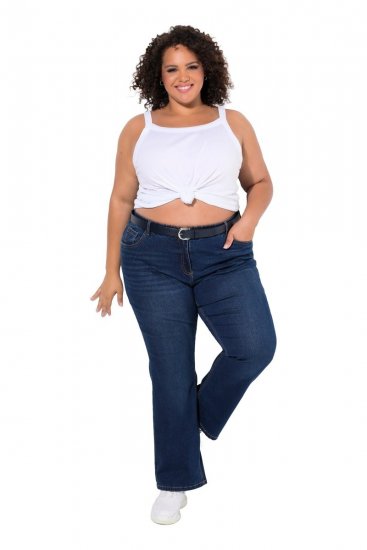 Ulla Popken Marie Fit Bootcut Stretch Jeans Blue Denim - Ulla Popken - Ulla Popken Ropa de Tallas Grandes