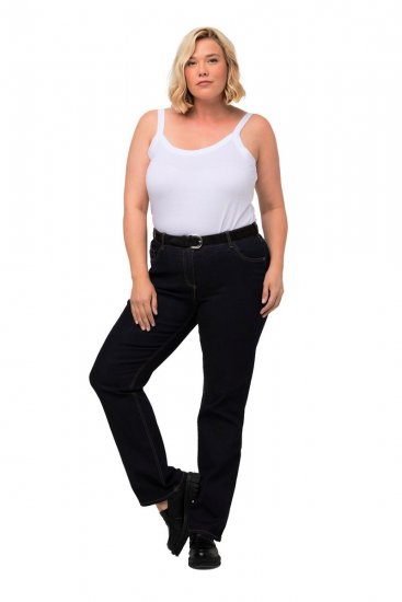 Ulla Popken Marie Fit Bootcut Stretch Jeans Dark Blue Denim - Ulla Popken - Ulla Popken Ropa de Tallas Grandes