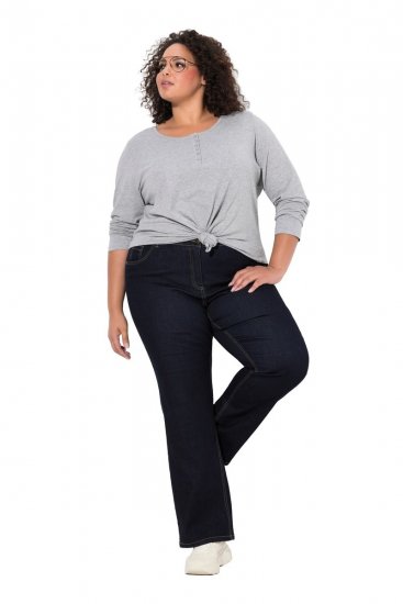 Ulla Popken Marie Fit Bootcut Stretch Jeans Dark Blue Denim - Ulla Popken - Ulla Popken Ropa de Tallas Grandes