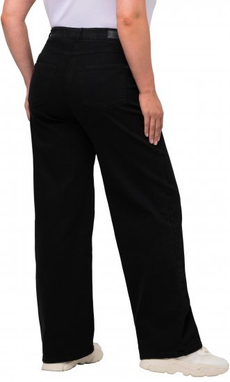 Ulla Popken Mary Fit Wide Leg Stretch Jeans Black - Vaqueros & Pantalones de Mujer Tallas Grandes – Plus Size - Vaqueros y pantalones, EU 42-70