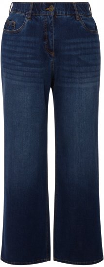 Ulla Popken Mary Fit Wide Leg Stretch Jeans Blue Denim - Vaqueros & Pantalones de Mujer Tallas Grandes – Plus Size - Vaqueros y pantalones, EU 42-70