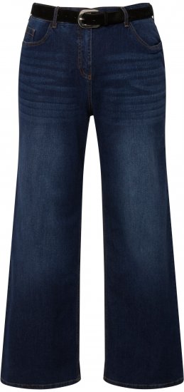 Ulla Popken Mary Fit Wide Leg Stretch Jeans Blue Denim - Vaqueros & Pantalones de Mujer Tallas Grandes – Plus Size - Vaqueros y pantalones, EU 42-70