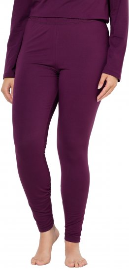 Ulla Popken Quick Dry Moisture Wicking Stretch Ski Leggings Grape Red - Vaqueros & Pantalones de Mujer Tallas Grandes – Plus Size - 