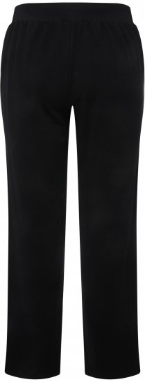 Ulla Popken Side Stripe Adjustable Drawstring Waist Joggers Black - Vaqueros & Pantalones de Mujer Tallas Grandes – Plus Size - 