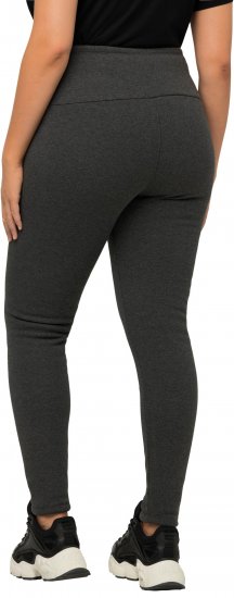 Ulla Popken Faux Fur Lined Stretch Leggings Charcoal - Vaqueros & Pantalones de Mujer Tallas Grandes – Plus Size - 