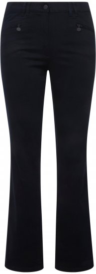 Ulla Popken Basic Mony Tapered Leg Stretch Pants Navy - Vaqueros & Pantalones de Mujer Tallas Grandes – Plus Size - 