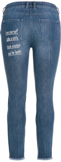 Ulla Popken Positive Thoughts Slim Leg Sarah Fit Stretch Jeans Blue Denim - ROPA DE MUJER 40-66 - 