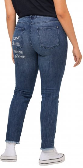 Ulla Popken Positive Thoughts Slim Leg Sarah Fit Stretch Jeans Blue Denim - ROPA DE MUJER 40-66 - 