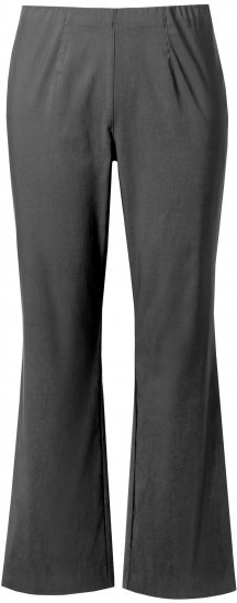 Ulla Popken Bengaline Elastic Waist Thermal Pants Graphite Grey - Vaqueros & Pantalones de Mujer Tallas Grandes – Plus Size - 