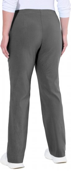 Ulla Popken Bengaline Elastic Waist Thermal Pants Graphite Grey - Vaqueros & Pantalones de Mujer Tallas Grandes – Plus Size - 