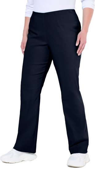 Ulla Popken Bengaline Elastic Waist Thermal Pants Navy - Vaqueros & Pantalones de Mujer Tallas Grandes – Plus Size - 
