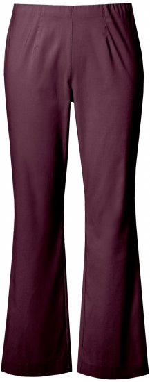 Ulla Popken Bengaline Elastic Waist Thermal Pants Aubergine - Vaqueros & Pantalones de Mujer Tallas Grandes – Plus Size - 