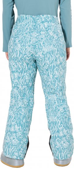 Ulla Popken Floral Print Ski Pants Ice Green - Vaqueros & Pantalones de Mujer Tallas Grandes – Plus Size - 