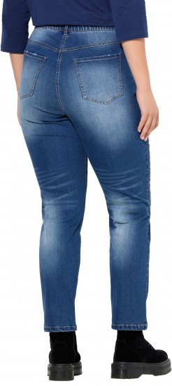 Ulla Popken Rhinestone Detail Stretch Fit Jeans Denim Blue - Vaqueros & Pantalones de Mujer Tallas Grandes – Plus Size - 