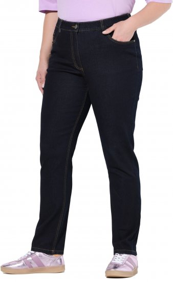 Ulla Popken Stretch Fit Jeans Dark Blue Denim - Vaqueros & Pantalones de Mujer Tallas Grandes – Plus Size - 