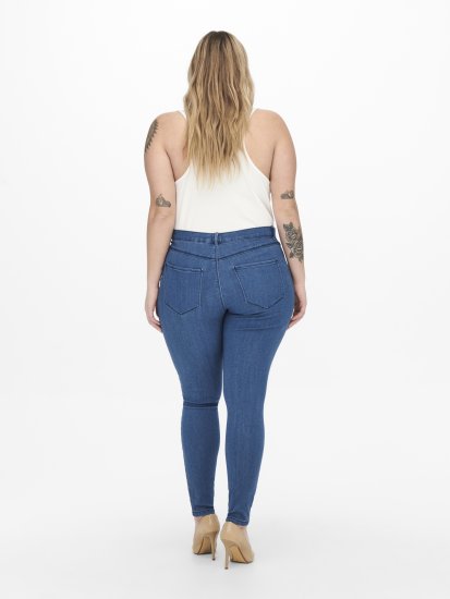 Only Carmakoma Thunder Life Skinny Fit Jeans Blue Denim - Vaqueros & Pantalones de Mujer Tallas Grandes – Plus Size - 