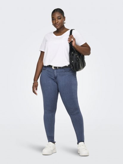 Only Carmakoma Thunder Life Skinny Fit Jeans Blue Denim - Vaqueros & Pantalones de Mujer Tallas Grandes – Plus Size - 