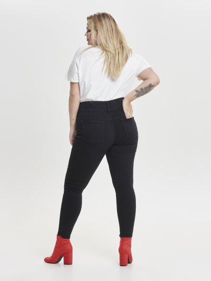 Only Carmakoma Anna Life Skinny Jeans Black - Vaqueros - 